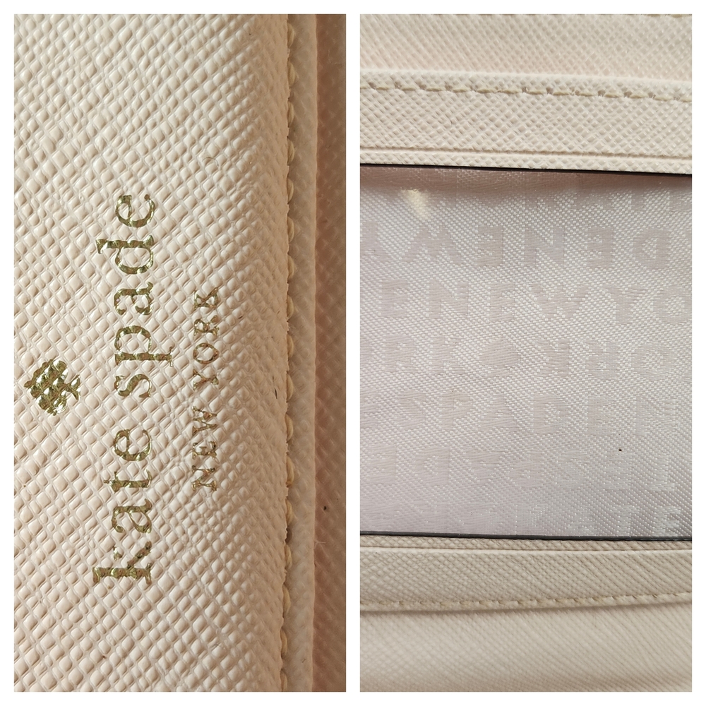 kate spade New York talla newbury lane Oversize Leather Travel Wallet Pale Blush - Picture 9 of 17